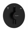 Hansgrohe DuoTurn S Bateria z mieszaczem, podtynkowa do 2 odbiorników Czarny Matowy 75418670